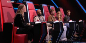 Coaches zichtbaar geëmotioneerd na onthulling van tweelingdrama in The voice of Holland